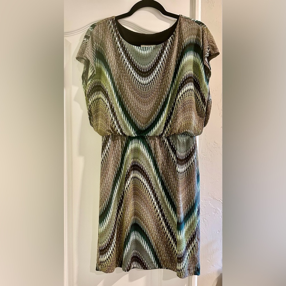 Dress Barn women’s dress. Chic Multicolor Patterned Dress.